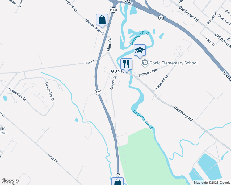 map of restaurants, bars, coffee shops, grocery stores, and more near 39 Church Street in Rochester