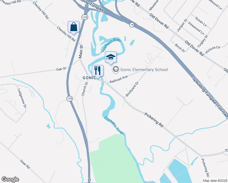 map of restaurants, bars, coffee shops, grocery stores, and more near 15 Pickering Road in Rochester