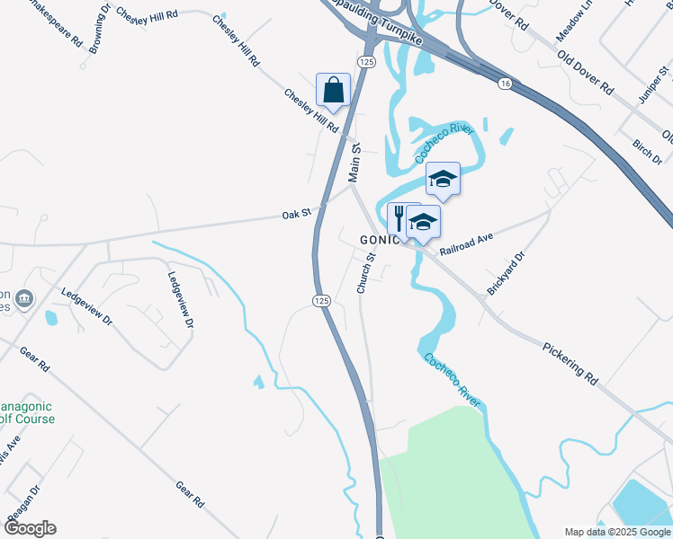 map of restaurants, bars, coffee shops, grocery stores, and more near 21 Sherman Street in Rochester