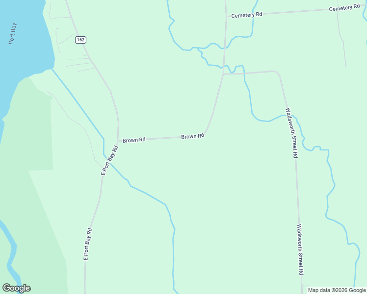 map of restaurants, bars, coffee shops, grocery stores, and more near 7616 Brown Road in Wolcott