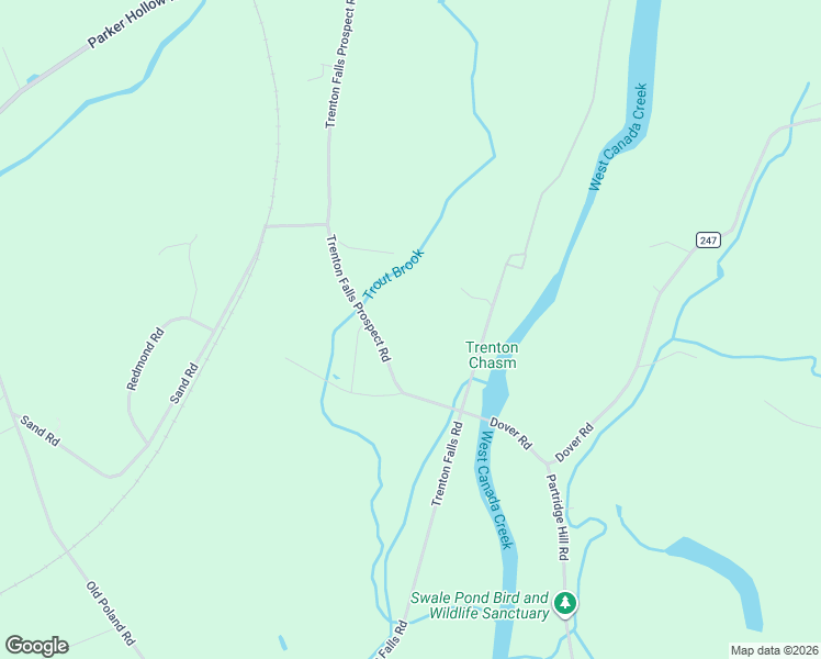 map of restaurants, bars, coffee shops, grocery stores, and more near 8480 Trenton Falls Prospect Rd in Remsen