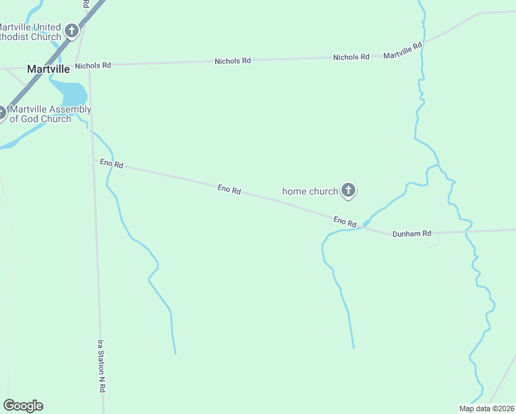 map of restaurants, bars, coffee shops, grocery stores, and more near 1870 Eno Road in Martville
