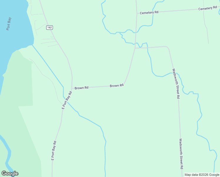 map of restaurants, bars, coffee shops, grocery stores, and more near 7616 Brown Road in Wolcott