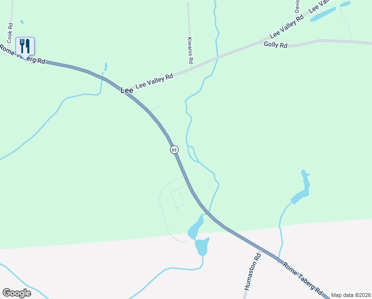 map of restaurants, bars, coffee shops, grocery stores, and more near 4819 New York 69 in Rome