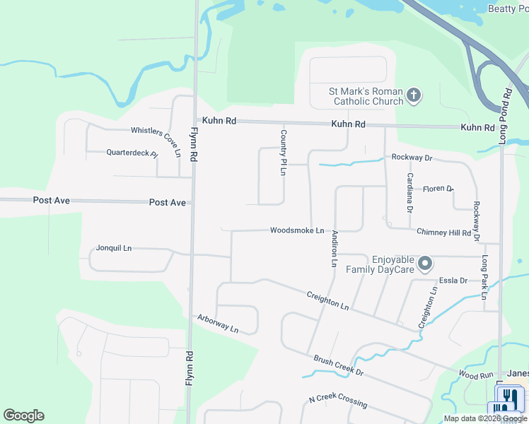 map of restaurants, bars, coffee shops, grocery stores, and more near 162 Country Place Lane in Rochester