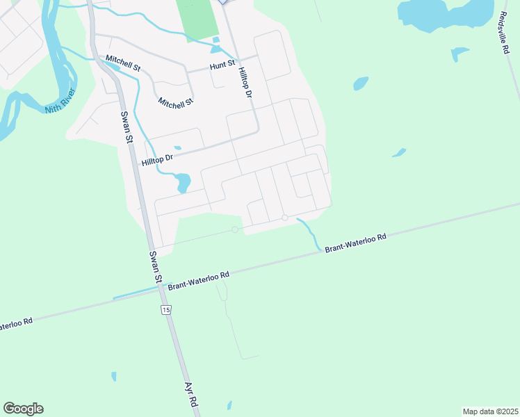 map of restaurants, bars, coffee shops, grocery stores, and more near 22 Rustic Oak Trail in Waterloo Regional Municipality