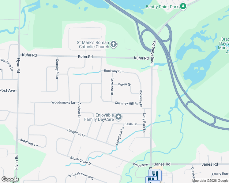 map of restaurants, bars, coffee shops, grocery stores, and more near 46 Cardiana Drive in Rochester