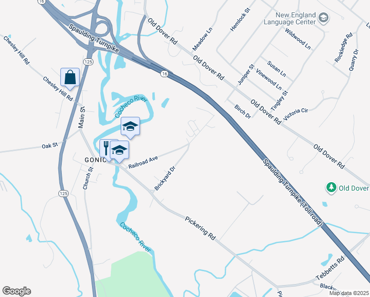 map of restaurants, bars, coffee shops, grocery stores, and more near 39 Railroad Avenue in Rochester