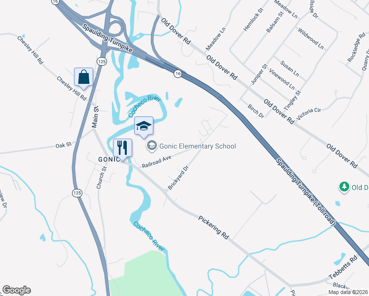map of restaurants, bars, coffee shops, grocery stores, and more near 34 Railroad Avenue in Rochester