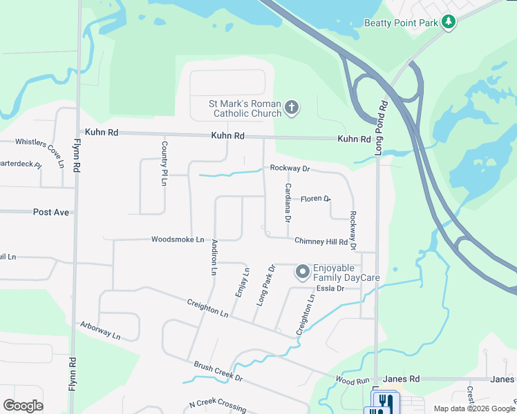map of restaurants, bars, coffee shops, grocery stores, and more near 136 Chimney Hill Road in Rochester