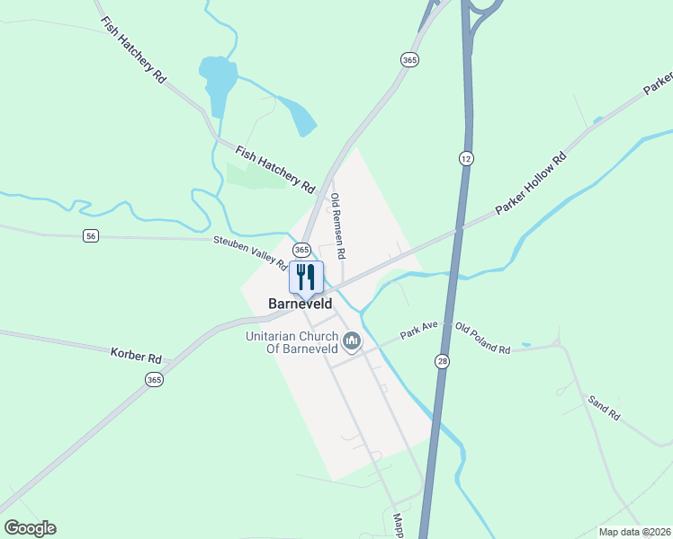 map of restaurants, bars, coffee shops, grocery stores, and more near 113 Boon Street in Barneveld