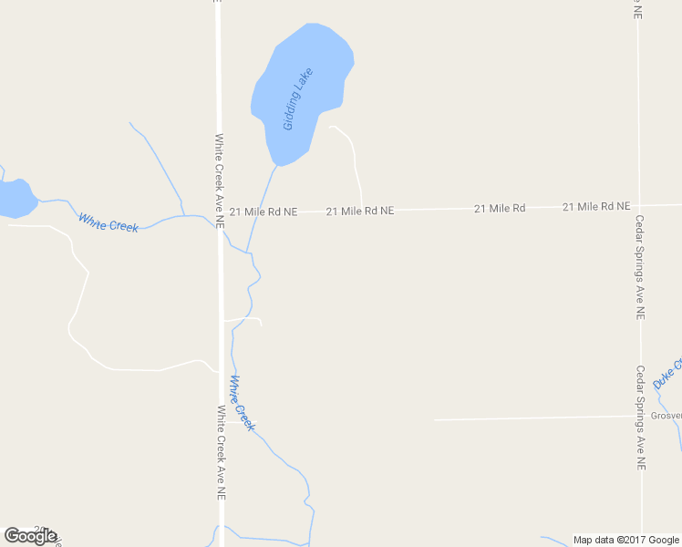 map of restaurants, bars, coffee shops, grocery stores, and more near 21 Mile Road Northeast in Sand Lake