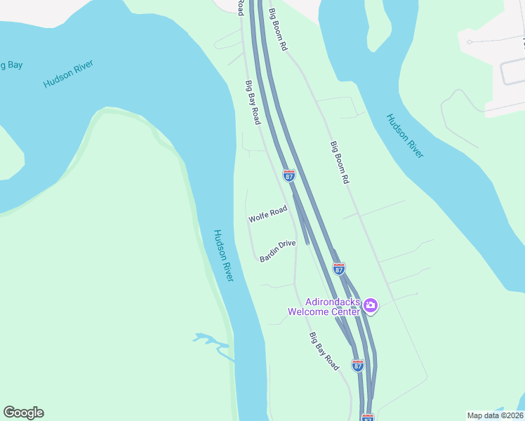 map of restaurants, bars, coffee shops, grocery stores, and more near 4 Boss Road in Queensbury