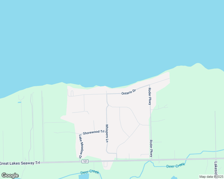 map of restaurants, bars, coffee shops, grocery stores, and more near 551 Ontario Drive in Ontario