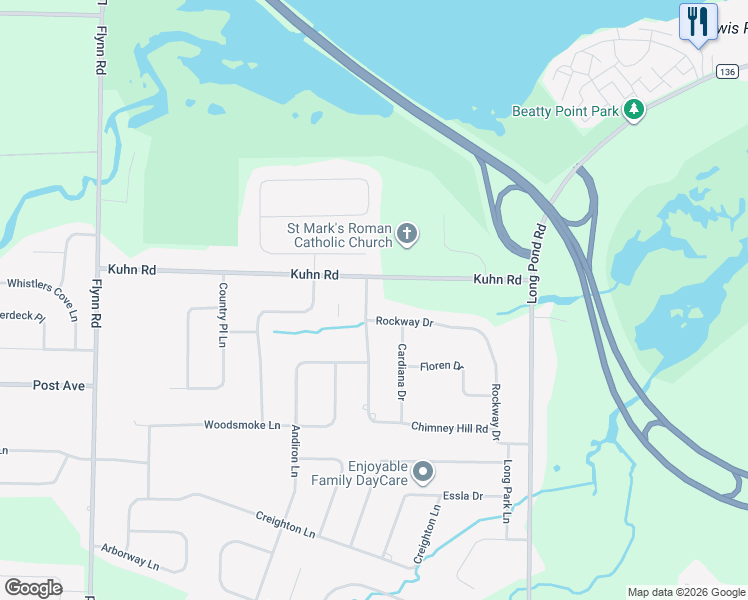 map of restaurants, bars, coffee shops, grocery stores, and more near 28 Chimney Hill Road in Rochester