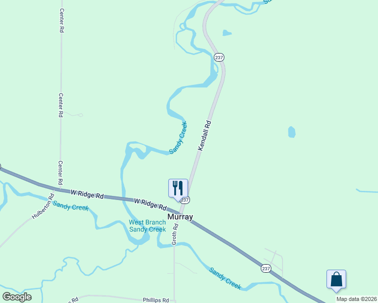 map of restaurants, bars, coffee shops, grocery stores, and more near 2874 Kendall Road in Holley