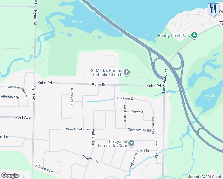 map of restaurants, bars, coffee shops, grocery stores, and more near 28 Chimney Hill Road in Rochester