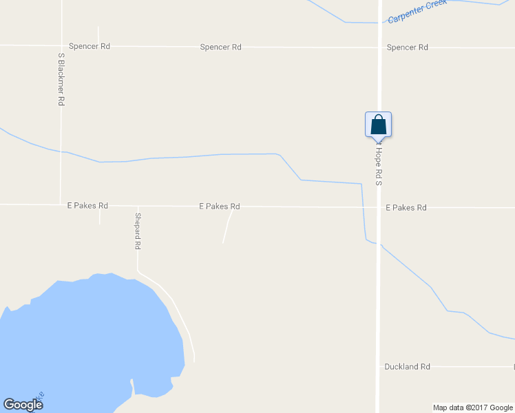 map of restaurants, bars, coffee shops, grocery stores, and more near 10605 East Pakes Road in Crystal