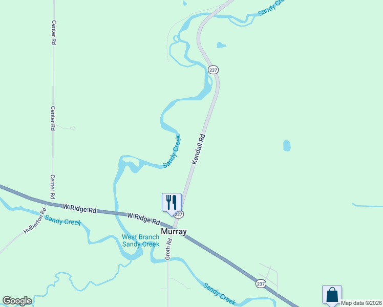 map of restaurants, bars, coffee shops, grocery stores, and more near 2874 Kendall Road in Holley
