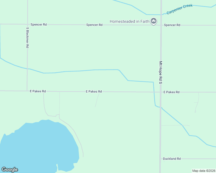 map of restaurants, bars, coffee shops, grocery stores, and more near 10605 East Pakes Road in Crystal