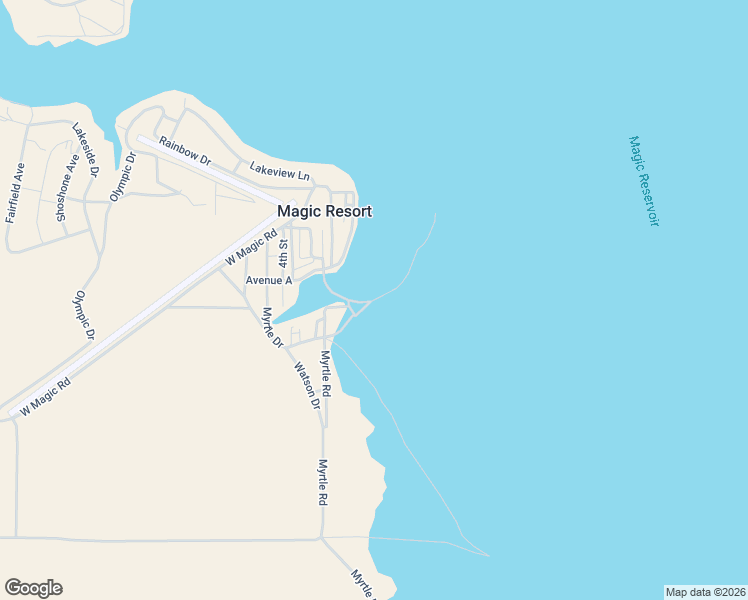 map of restaurants, bars, coffee shops, grocery stores, and more near Myrtle Drive in Blaine County