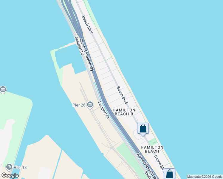 map of restaurants, bars, coffee shops, grocery stores, and more near 14 Comet Avenue in Hamilton