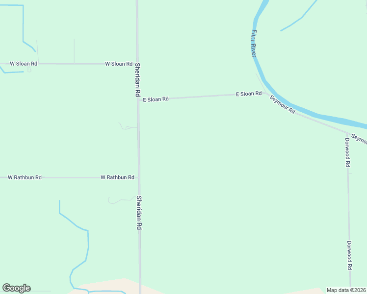 map of restaurants, bars, coffee shops, grocery stores, and more near 9765 Sheridan Road in Birch Run
