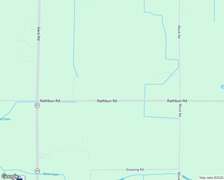 map of restaurants, bars, coffee shops, grocery stores, and more near 11541 Rathbun Rd in Birch Run
