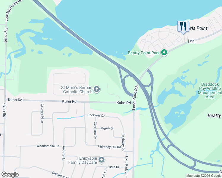 map of restaurants, bars, coffee shops, grocery stores, and more near 73 Northampton Circle in Rochester