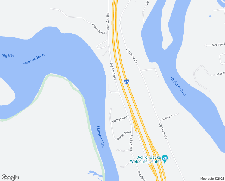 map of restaurants, bars, coffee shops, grocery stores, and more near 10 Iron Gate Road in Queensbury