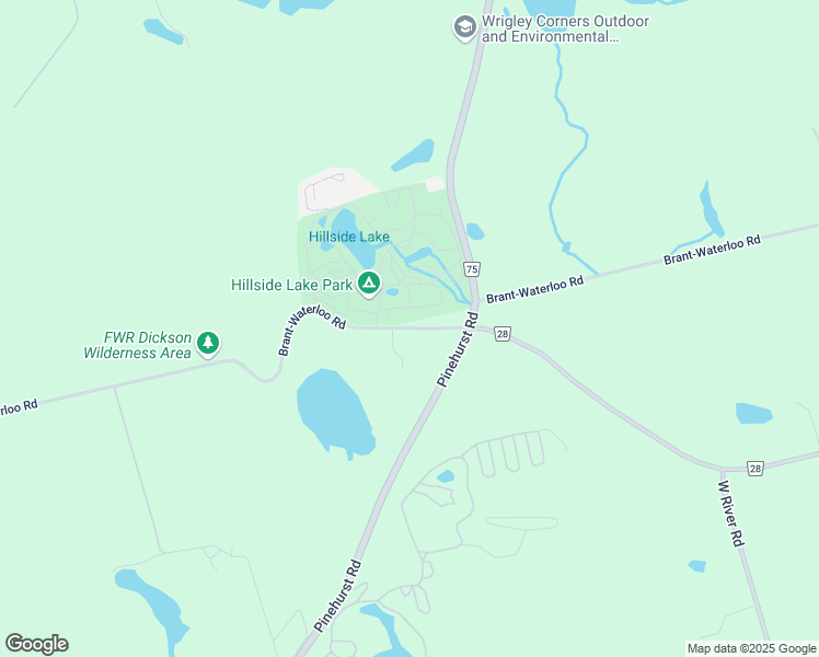 map of restaurants, bars, coffee shops, grocery stores, and more near North Dumfries Township Road 5 in Ayr