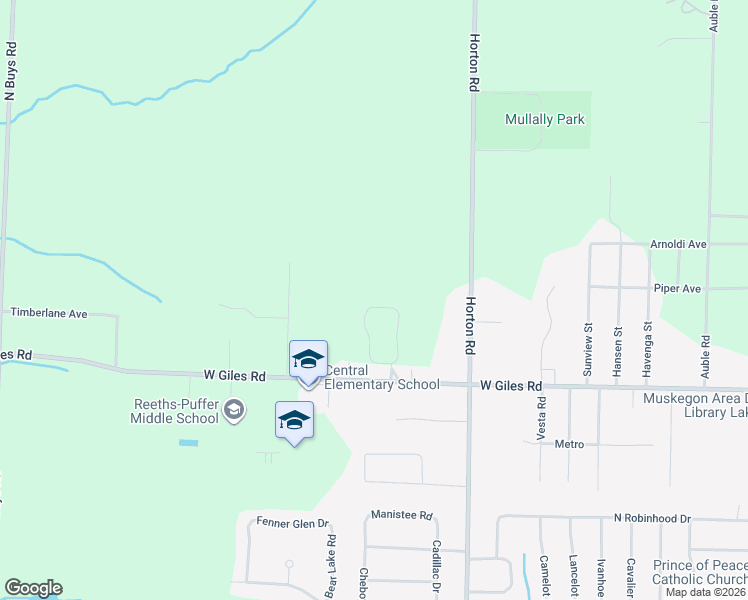 map of restaurants, bars, coffee shops, grocery stores, and more near 1533 West Addison Way in Muskegon