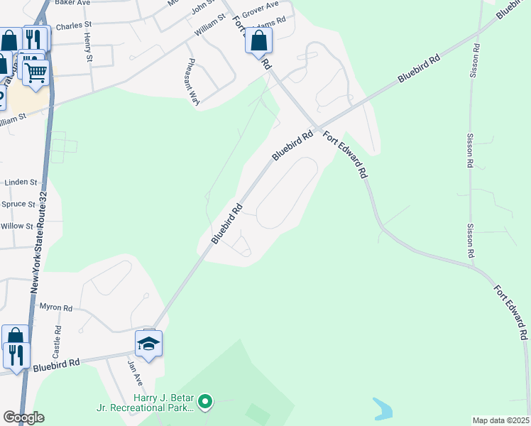 map of restaurants, bars, coffee shops, grocery stores, and more near 48 Winterberry Lane in Saratoga County