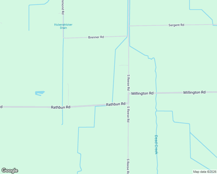 map of restaurants, bars, coffee shops, grocery stores, and more near 12847 Rathbun Rd in Birch Run