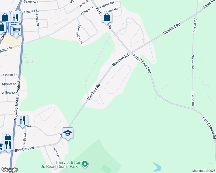 map of restaurants, bars, coffee shops, grocery stores, and more near 48 Winterberry Lane in Saratoga County