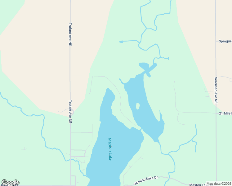 map of restaurants, bars, coffee shops, grocery stores, and more near 12704 Gregware Drive Northeast in Sand Lake