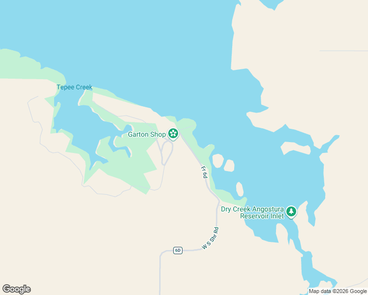 map of restaurants, bars, coffee shops, grocery stores, and more near 28461 West South Shore Road in Hot Springs
