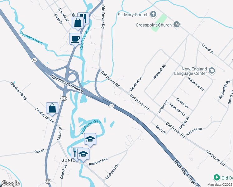 map of restaurants, bars, coffee shops, grocery stores, and more near 32 Bramber II in Rochester