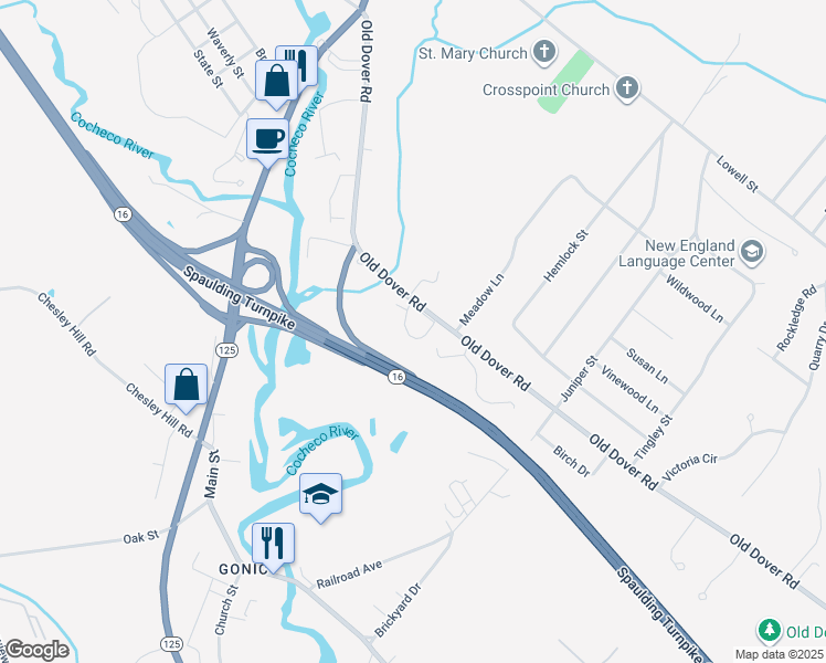 map of restaurants, bars, coffee shops, grocery stores, and more near 32 Bramber II in Rochester