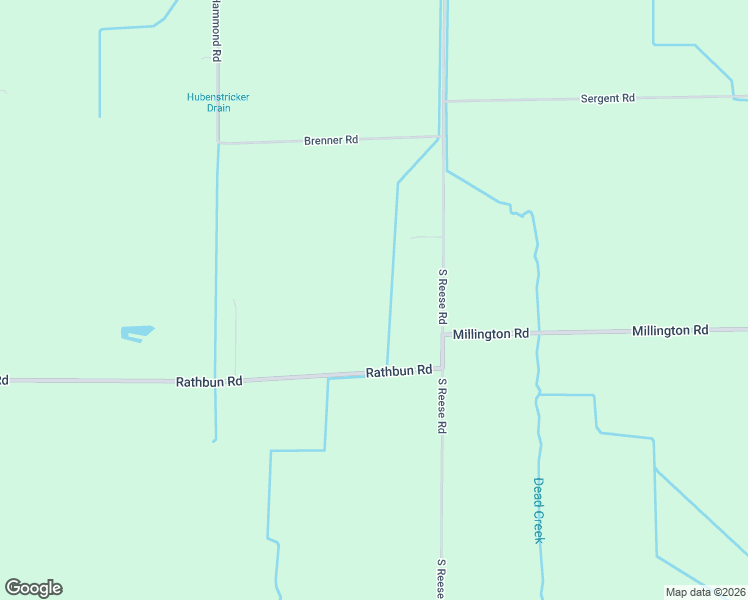 map of restaurants, bars, coffee shops, grocery stores, and more near 12847 Rathbun Road in Birch Run