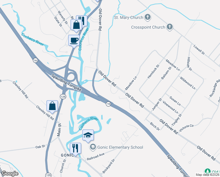map of restaurants, bars, coffee shops, grocery stores, and more near 32 Bramber II in Rochester