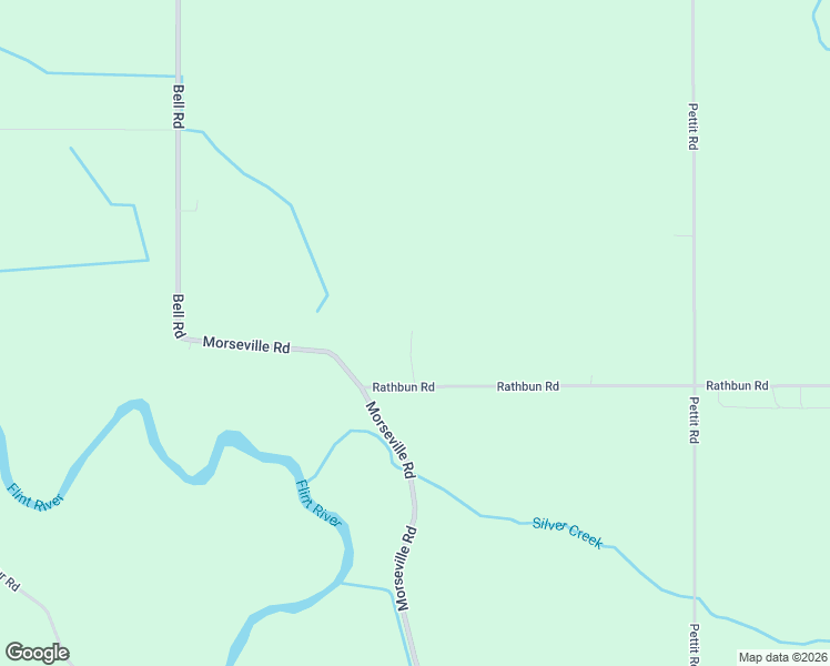 map of restaurants, bars, coffee shops, grocery stores, and more near 3235 Rathbun Road in Birch Run