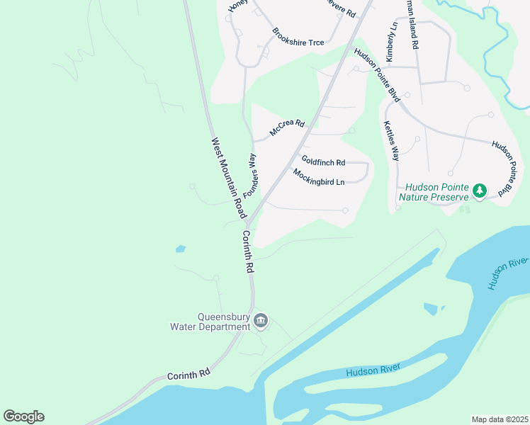 map of restaurants, bars, coffee shops, grocery stores, and more near 19 Founders Way in Queensbury