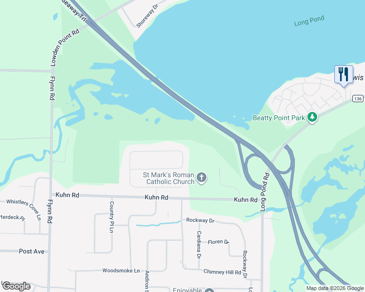 map of restaurants, bars, coffee shops, grocery stores, and more near 333 Sweet Acres Drive in Rochester