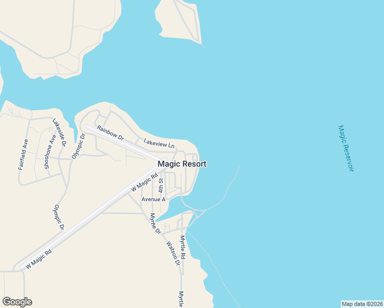 map of restaurants, bars, coffee shops, grocery stores, and more near Watson Street in Shoshone