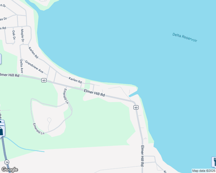 map of restaurants, bars, coffee shops, grocery stores, and more near 6551 Elmer Hill Road in Rome