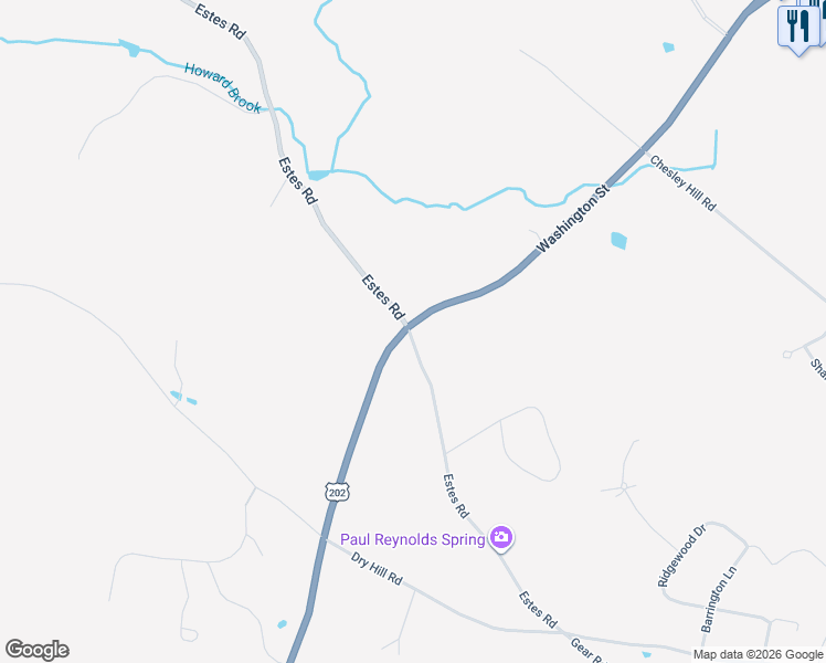 map of restaurants, bars, coffee shops, grocery stores, and more near 65 Estes Road in Rochester