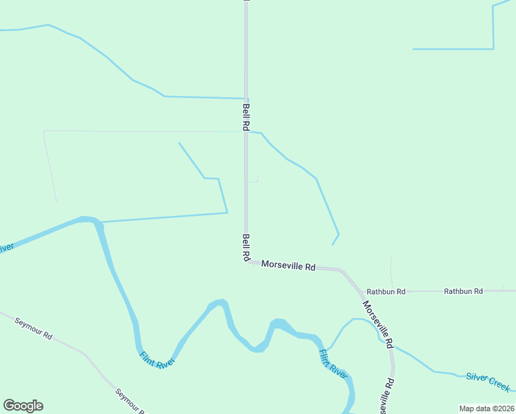 map of restaurants, bars, coffee shops, grocery stores, and more near 9749 Bell Road in Birch Run