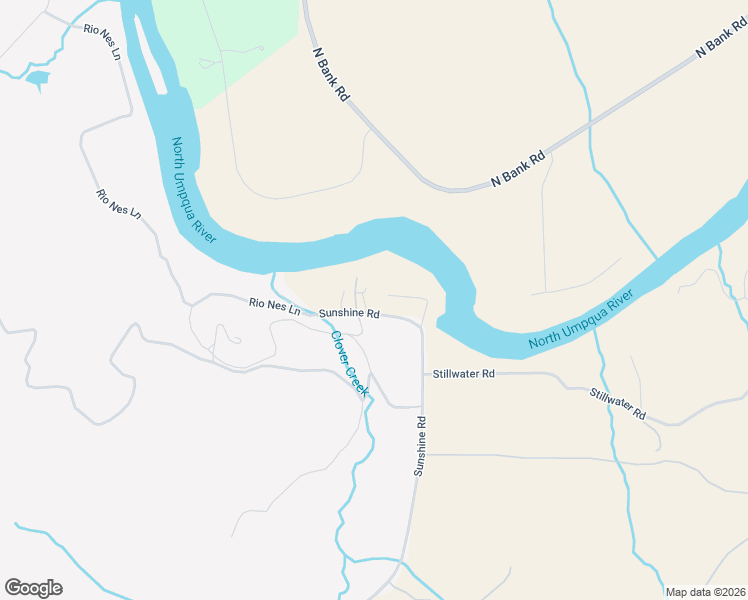 map of restaurants, bars, coffee shops, grocery stores, and more near 5383 Sunshine Road in Roseburg