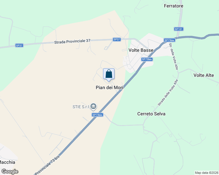 map of restaurants, bars, coffee shops, grocery stores, and more near in Pian dei Mori